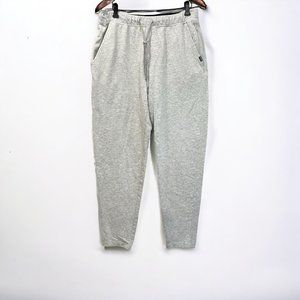 Eddie Bauer Lounge Pants Men's Large Light Heather Gray Zip Pockets Mid Rise